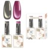 Cosmotek Cat Eye Duo Gel Set: Gunmetal & Berry Wine                               Cosmotek Cat Eye Duo Gel Set -CTK-D10 – Premium Magnetic Gel Polish with Dark Grey & Deep Magenta Shimmer (2 x 15ml)