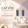 Cosmotek Cat Eye Duo Gel Set – Lilac & Golden Sands (CTK-D08) – Premium Magnetic Gel Polish with Lavender Mist & Warm Gold Shimmer, Velvet & Halo Effect, Soak-Off Nail Art Kit (2 x 15ml)