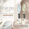 Cosmotek Cat Eye Duo Gel Set – Arctic Sky & Pistachio (CTK-D07) – Premium Magnetic Gel Polish with Light Blue & Pale Mint Shimmer, Velvet & Halo Effect, Soak-Off Nail Art Kit (2 x 15ml)