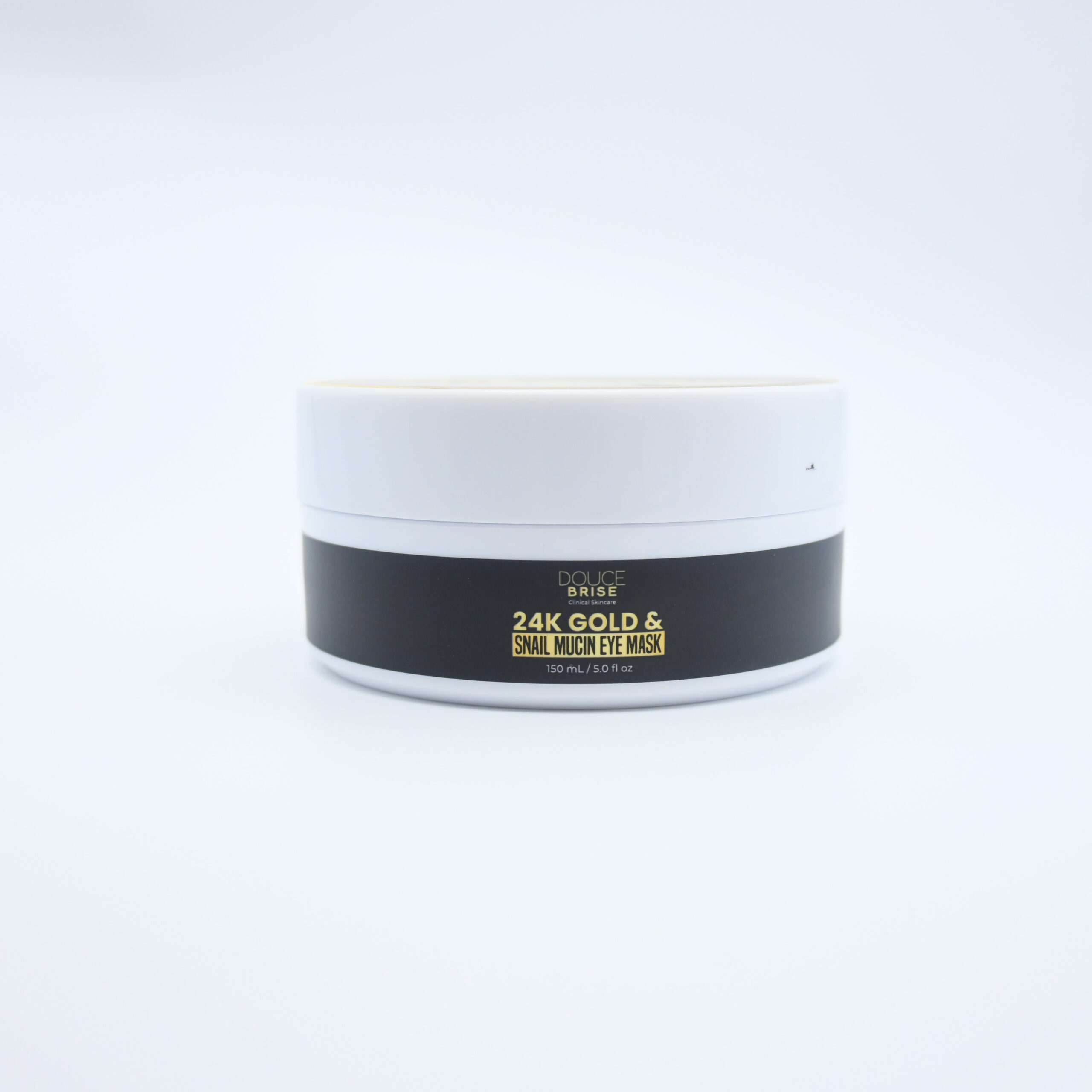 DOUCE BRISE 24K Gold Snail Mucin Eye Mask – Under Eye Patches for Dark Circles, Puffy Eyes, Fine Lines, Hydrating & Brightening Skincare
