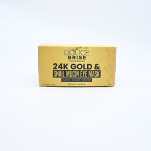 DOUCE BRISE 24K Gold & Snail Mucin Eye Mask – Clinical Skincare to Hydrate, Smooth & Brighten – Under Eye Patches for Dark Circles, Puffy Eyes & Fine Lines – Anti-Aging Hydrating Eye Cream Alternative, Korean Beauty, Luxury Skincare Gift for Women (150 mL / 5.0 fl oz)