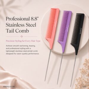 8.8” Stainless Steel Tail Comb