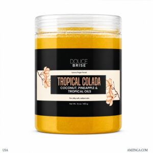 Exfoliating and Hydrating Body Sugar Scrub with Coconut, Pineapple & Tropical Oils
