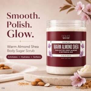 Exfoliating and Hydrating Body Sugar Scrub with Shea Butter, Sweet Almond & Botanical Oils