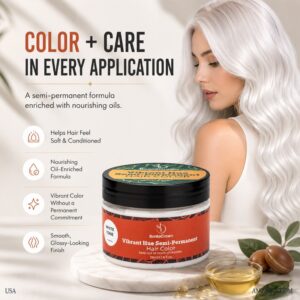 White Tone Semi-Permanent Hair Color – BonitaCrown 4oz – Professional Use Hair Dye with Nourishing Oils – Vibrant, Long-Lasting Color