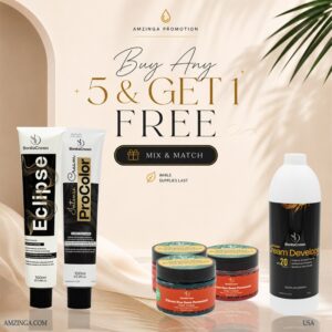 BonitaCrown Professional Hair Color & Developer Bundle – Buy 5 Get 1 Free