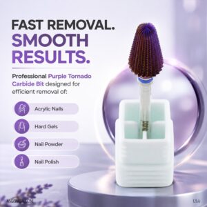 5-in-1 and Umbrella TLR tungsten carbide nail drill bits engineered with a 3/32" shank for effortless acrylic, gel, and cuticle removal