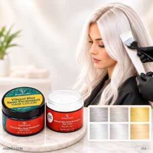 White Tone Semi-Permanent Hair Color – BonitaCrown 4oz – Professional Use Hair Dye with Nourishing Oils – Vibrant, Long-Lasting Color